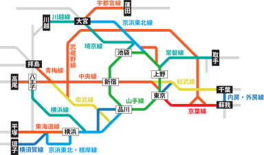 対象エリア路線図