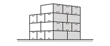 崩れにくい段ボールの積み方 1
