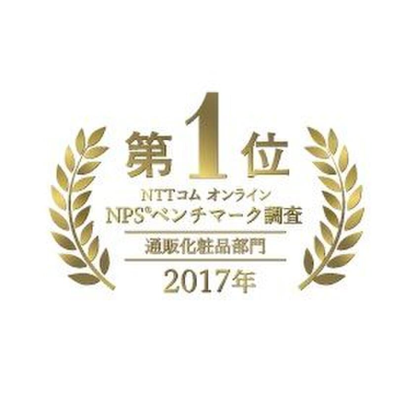 顧客ロイヤルティを図る指標
NPS(R)ベンチマーク調査2017「通販化粧品部門」
ハーバー研究所が1位を受賞