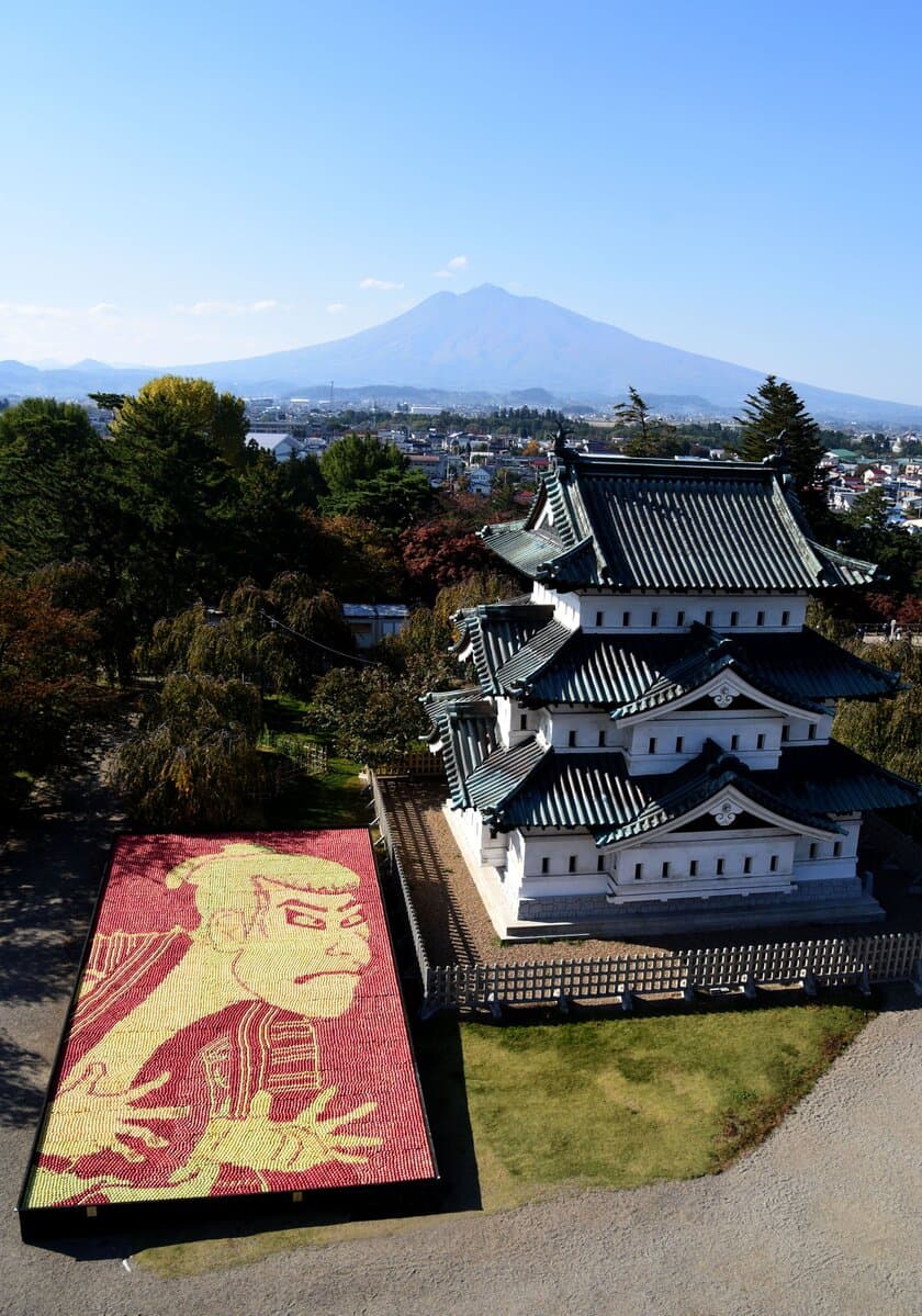 日本最大級のモザイク画“リンゴアート”のりんごを加工　
「リンゴアートジュース」2018年4月1日(日)弘前市で販売開始