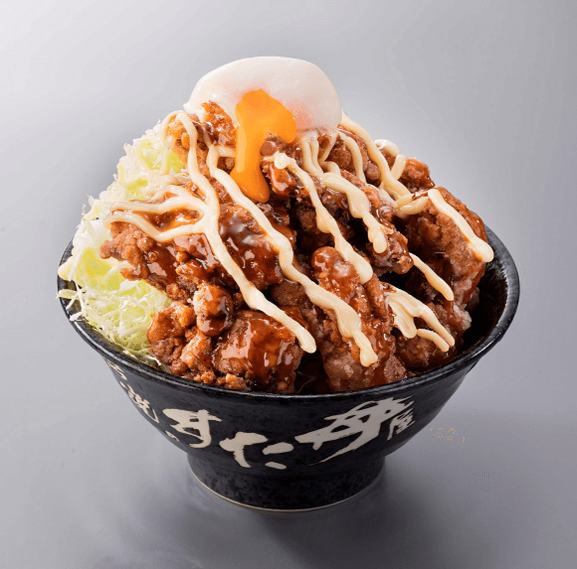 「てりたま鬼盛りすたみな唐揚げ丼」を4月1日(日)全国発売　
春限定の“こってり味”で、新生活をロケットスタート！