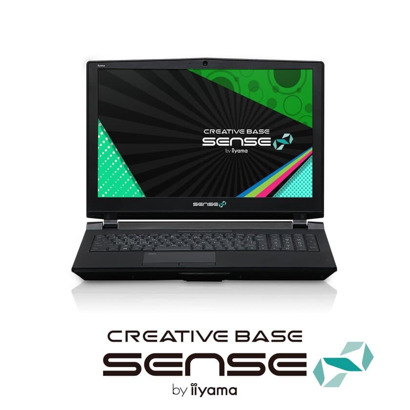 iiyama PC「SENSE∞（センス インフィニティ）」より
デスクトップパソコン向けCPUとグラフィックスを搭載した
15型クリエイターノートパソコンを発売