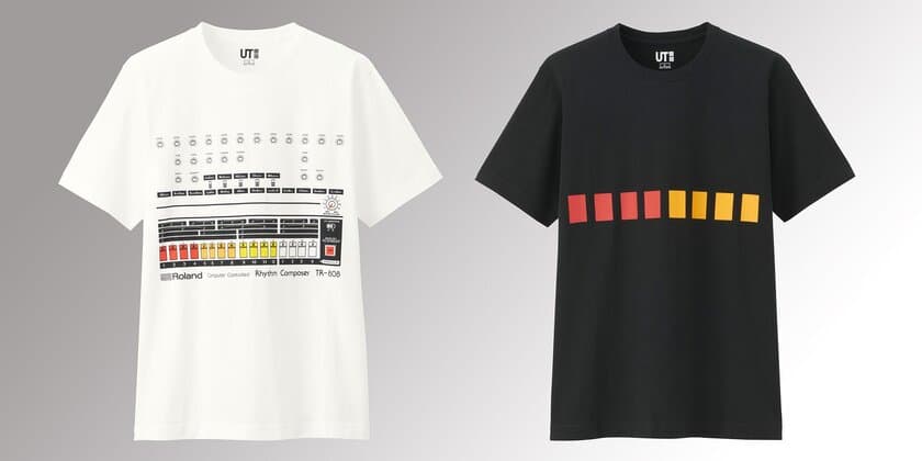 ユニクロのTシャツ「UT」に
ローランドのリズムマシン『TR-808』が登場