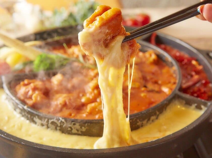 九州に女子会向けチーズ料理店『CHEESE SQUARE』が4/20初進出　
チーズフォンデュ・チーズタッカルビ半額キャンペーンを
4/27まで実施