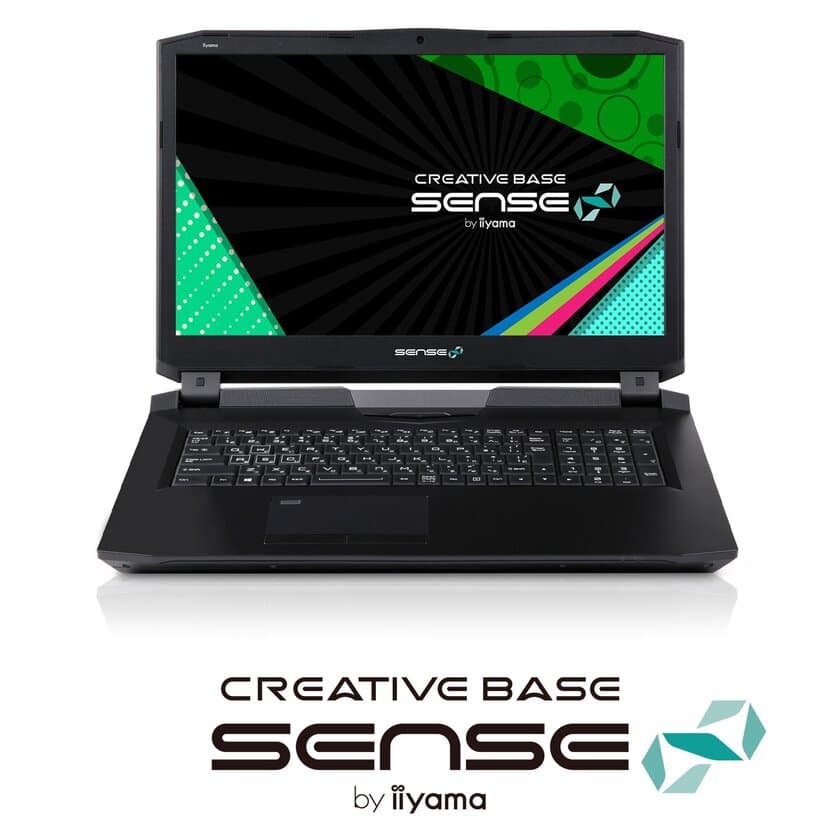 iiyama PC「SENSE∞ (センス インフィニティ)」より
Core(TM) i7プロセッサー、GeForce(R) GTX 1080、
さらにM.2 SSDを搭載したクリエイター向け
17型フルHDノートパソコンを発売