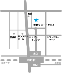 中野ブロードウェイ地図