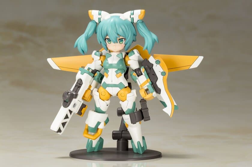 『フレームアームズ・ガール』と『デスクトップアーミー』の
コレボレーションが実現！
BLADE氏デザインによる「シルフィー」をFAガールの
商品フォーマットで登場！