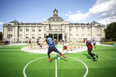 メイン会場の「文翔館」※2014年出展、トラフ建築設計事務所「WORLD CUP」