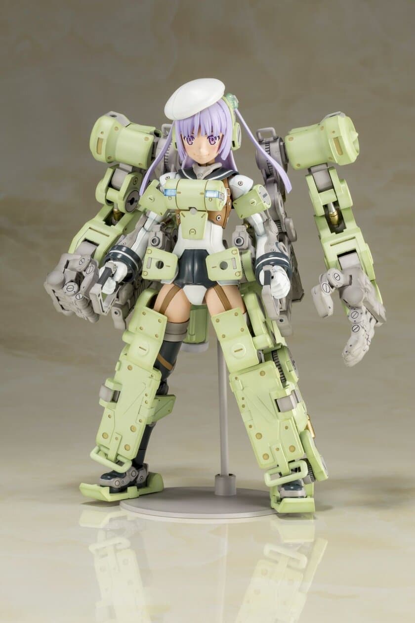 「フレームアームズ・ガール」最新作は「グライフェン」 ！
「フレームアームズ　グライフェン」のメカデザインを担当した
木下ともたけ氏自ら美少女化したイラストを元に立体化！