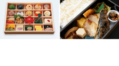 左：季膳味和弁当　右：福の花弁当