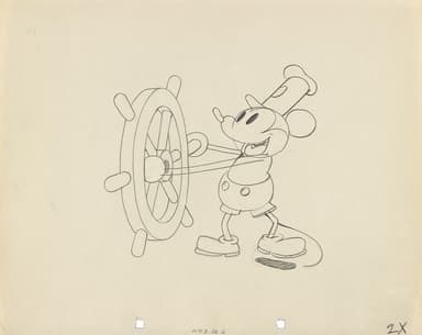 蒸気船ウィリーより 1928年 (C)Disney Enterprises&#44; Inc.