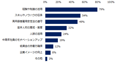 貴社での高年齢者雇用の目的は何ですか？（複数選択可）