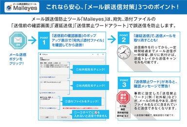 「メール誤送信対策」3つのポイント