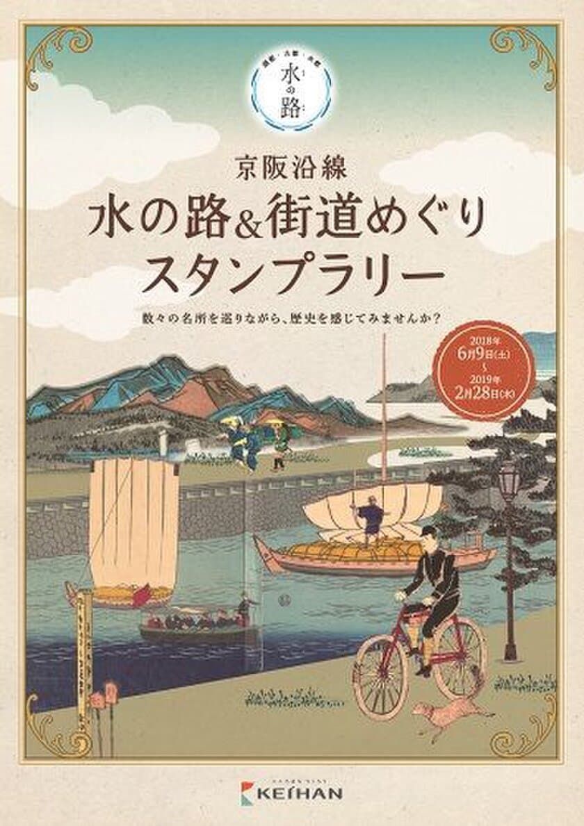 「京阪沿線 水の路(みち)＆街道めぐり 
スタンプラリー」を開催します