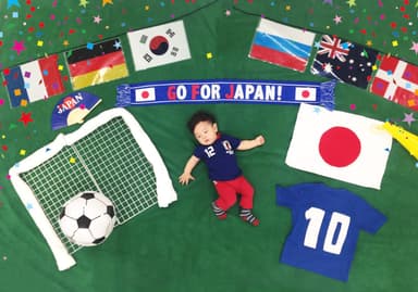 寝相アートデザイン（サッカー・ワールドカップ）