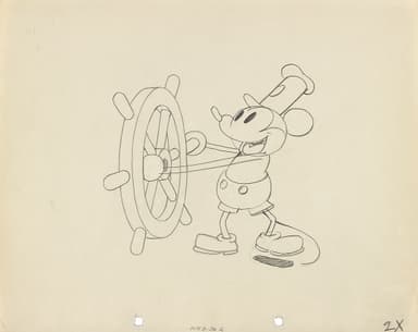 《蒸気船ウィリー》より1928年 (C)Disney Enterprises&#44; Inc.