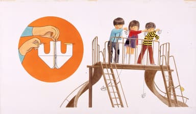 『かみひこうき』(1973年)小林実・文、林明子・絵、福音館書店刊、原画は宮城県美術館蔵