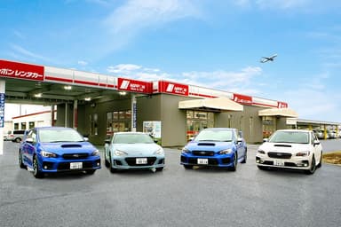 対象車両：(左から)スバル WRX S4、BRZ STI Sport、WRX STI、レヴォーグ STI Sport