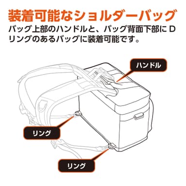 装着可能なショルダーバッグ