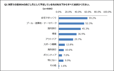 夏の大掃除調査(夏休みの過ごし方)