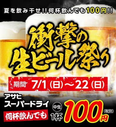 衝撃の生ビール祭り