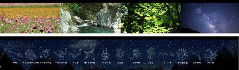 長野県阿智村「日本一の星空 なみあい浪合パーク」に
コンテンツを提供
阿智村が新たな星空観賞施設
「日本一の星空 浪合パーク」をオープン