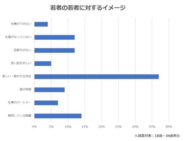 若者の若者に対するイメージ