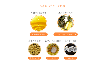 5つのうるおいチャージ成分