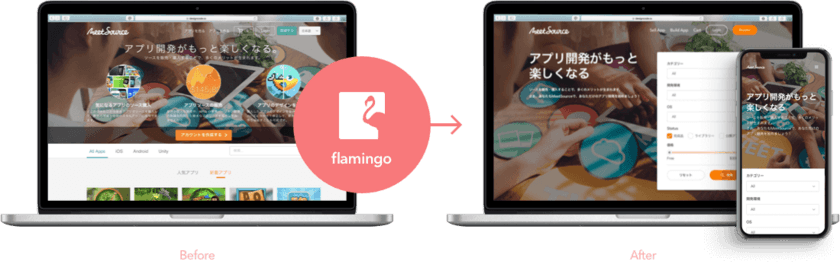 アイスリーデザイン、ウェブサイトのUI／UX改善ツール
「flamingo(フラミンゴ)」をメジャーバージョンアップ　
Google モバイル ファースト インデックス対応でSEO向上