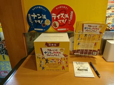 店舗に設置されている投票BOX(1)