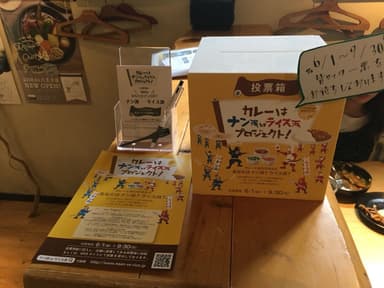 店舗に設置されている投票BOX(2)