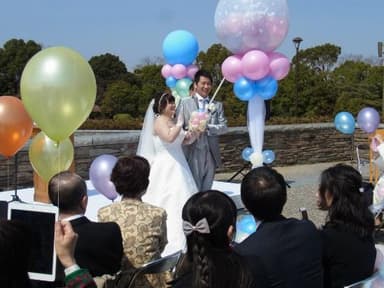 第1回「たま夢婚」国営昭和記念公園。内木ご夫妻