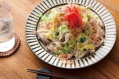 「豚キャベそうめんチャンプルー」