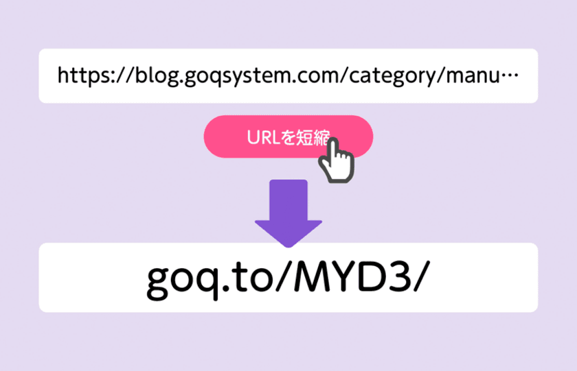 無料URL短縮サービス「GoQShortener」をリリース　
クリック数を集計、API連携も可能