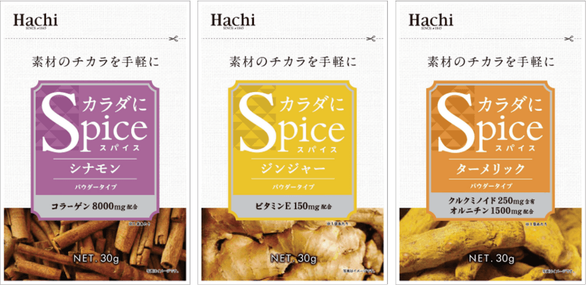 “素材のチカラを手軽に”がコンセプトの新商品
『カラダにSPICE』を8月22日に発売