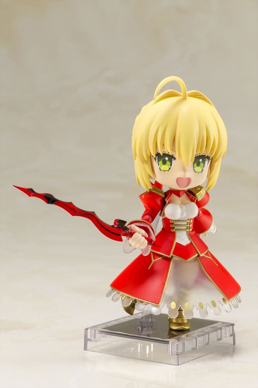 大人気アニメ『Fate/EXTRA Last Encore』から
主人公のサーヴァントとして召喚されたセイバーがキューポッシュで登場！