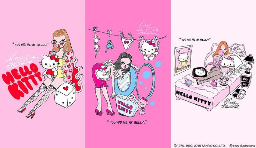 foxy illustrationsの魅力が詰まったポップアップショップ
『HELLO KITTY ・ foxy illustrations』
9/18(火)～9/30(日)の期間限定で
SHIBUYA109ABENOにオープン！