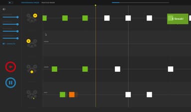 「Melodics for V-Drums」画面イメージ