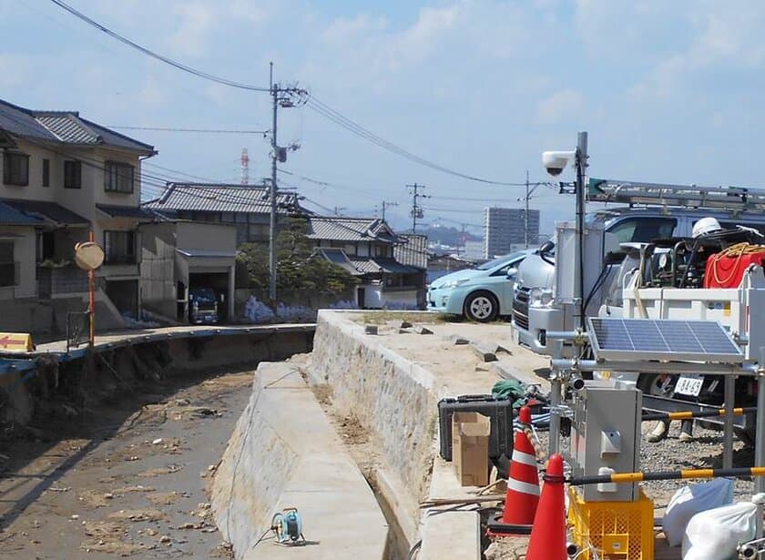 「おくだけカメラ」で
西日本豪雨災害復興現場からのライブ映像を配信　
2次災害防止にも威力を発揮