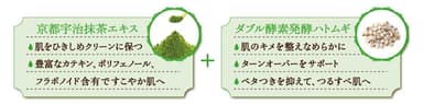 ダブル発酵ハトムギ京都宇治抹茶マスク特徴