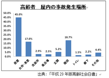 高齢者の事故発生場所