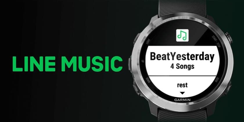 Garmin GPSランニングウォッチ　ForeAthlete 645 Music
　音楽ストリーミングサービス「LINE MUSIC」との提携開始