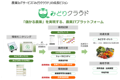 農業IoTサービス「みどりクラウド」の成長ビジョン