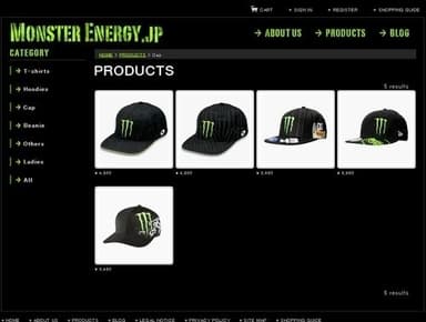 MonsterEnergy.jpカテゴリ一覧