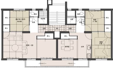 近居の親の託児協力や、友人と共同託児できる家