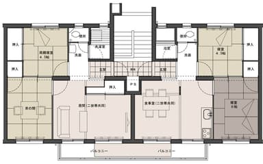 二世帯同居も可能な安心子育て住宅