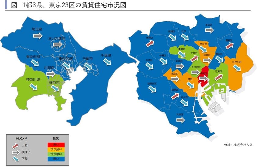 2018年第2四半期　
1都3県賃貸住宅市況図と東京23区ハイクラス賃貸住宅の市場動向
～賃貸住宅市場レポート　
首都圏版・関西圏・中京圏・福岡県版　2018年10月～