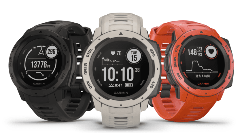 GARMIN　タフネスGPSアウトドアウォッチ
『INSTINCT(インスティンクト)』を11月15日(木)より発売