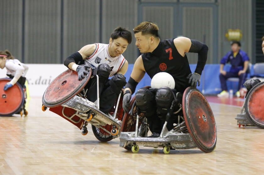 世界選手権 初優勝メンバー 区内に拠点を置く
羽賀 理之選手が登場！「品川フレンドリーマッチ2018
ウィルチェアーラグビー体験会＆エキシビションマッチ」
12月1日(土)開催