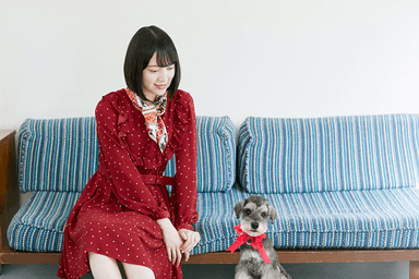 堀未央奈と保護犬